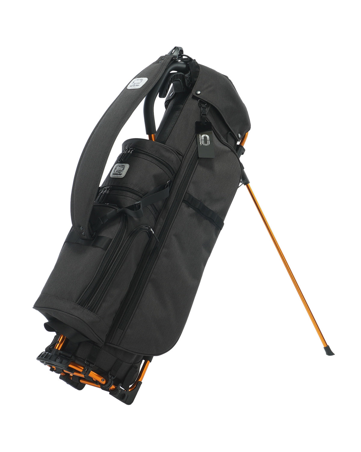 ARMOURIN Golf Caddy Bag, Orange Frame, Stand Type, 8.5-inch, Good