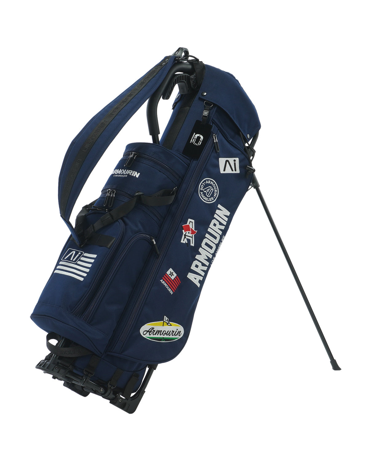 ゴルフスタンドバッグ アーマーインARMORIN　ブラック2024パイプフレーム ゴルフスタンドバッグ アーマーインARMORIN ブラック2024パイプ