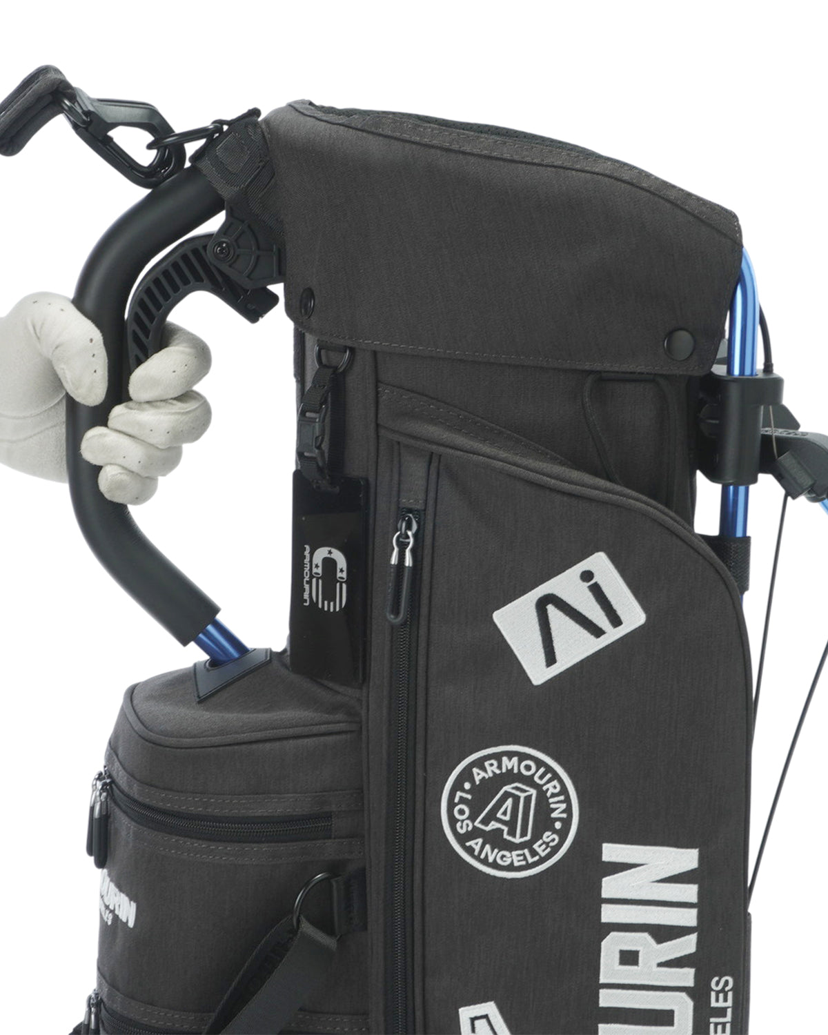 ARMOURIN Golf Caddy Bag, Blue Frame, Stand Type, 8.5-inch, Good