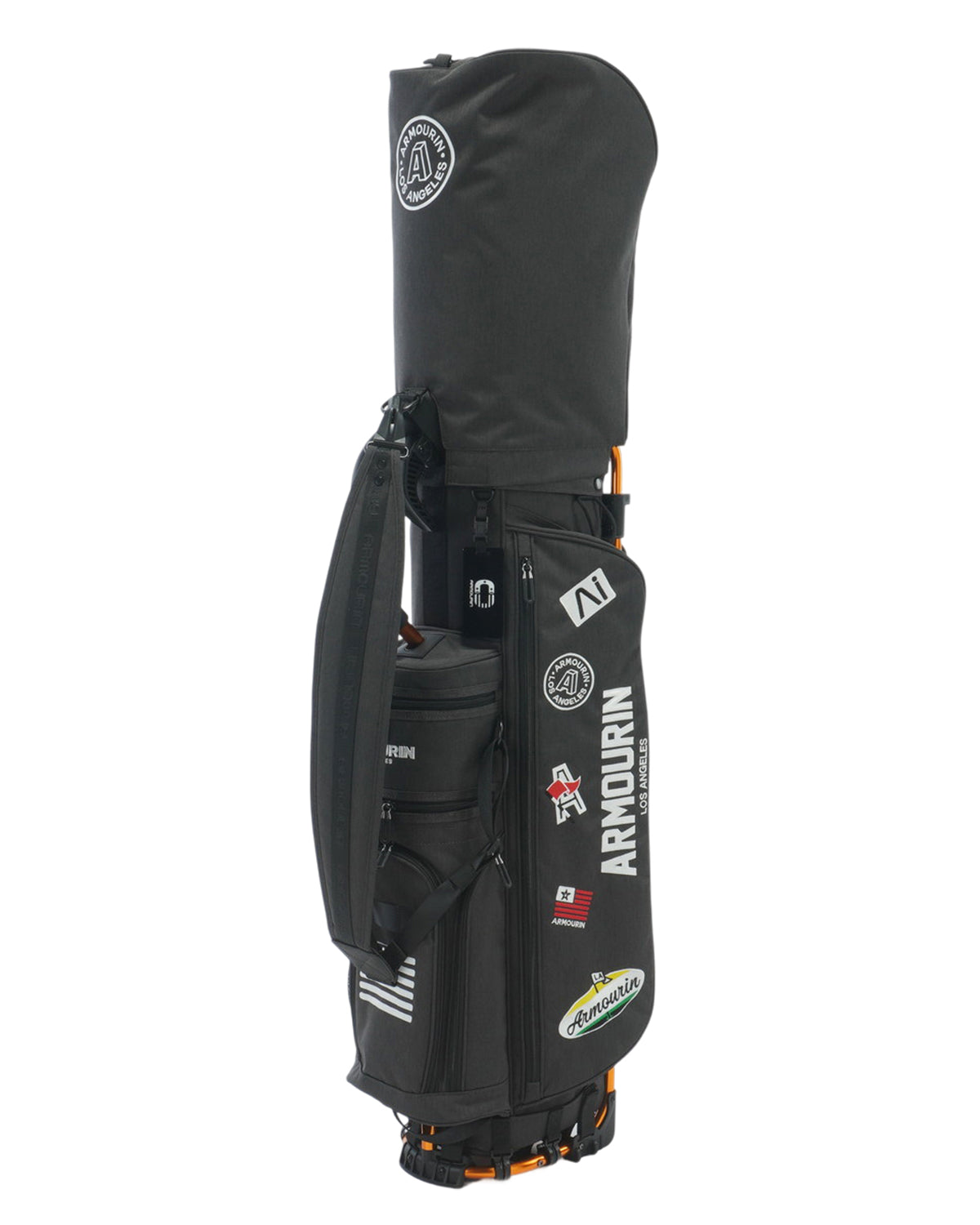 ARMOURIN Golf Caddy Bag, Orange Frame, Stand Type, 8.5-inch, Good