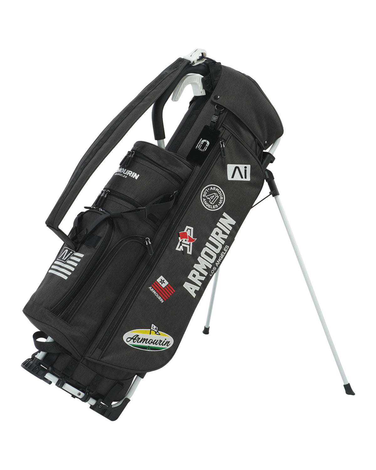 armourin スタンドキャディバッグ ARMOURIN Golf Caddy Bag, White Frame, Stand Type, 8.5-inch, Good