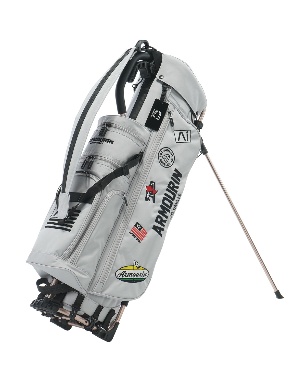 ARMOURIN Golf Caddy Bag, Pink Frame, Stand Type, 8.5-inch, Good