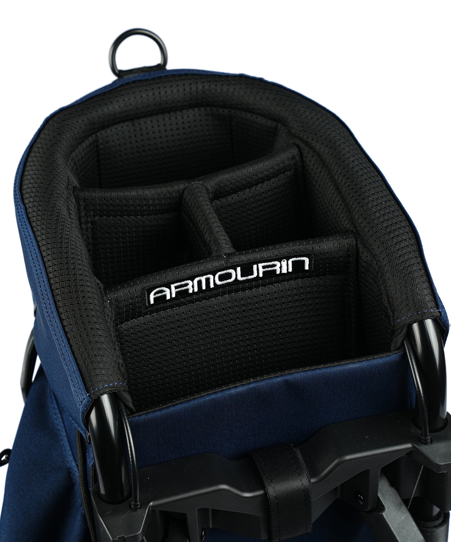 [ARMOURIN アーマーイン] ゴルフ キャディバッグ ブラックフレーム スタンド式 スタンダードモデル 9.0型 2026年最新 マグネットポケットモデル AFOシステム搭載 軽量
