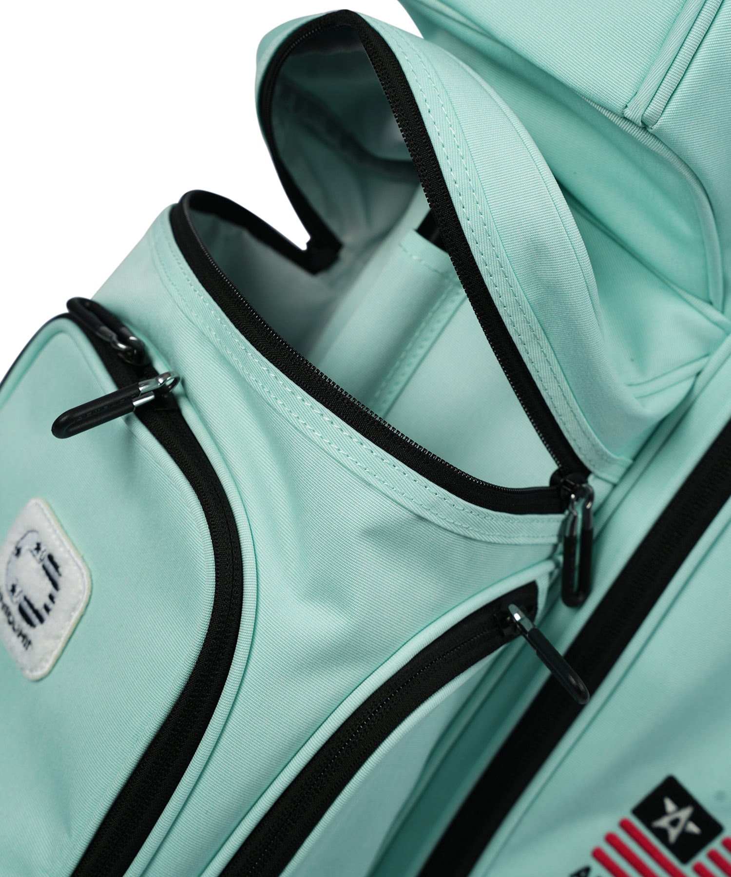 [ARMOURIN アーマーイン] ゴルフ キャディバッグ ブラックフレーム スタンド式 スタンダードモデル 9.0型 2026年最新 マグネットポケットモデル AFOシステム搭載 軽量