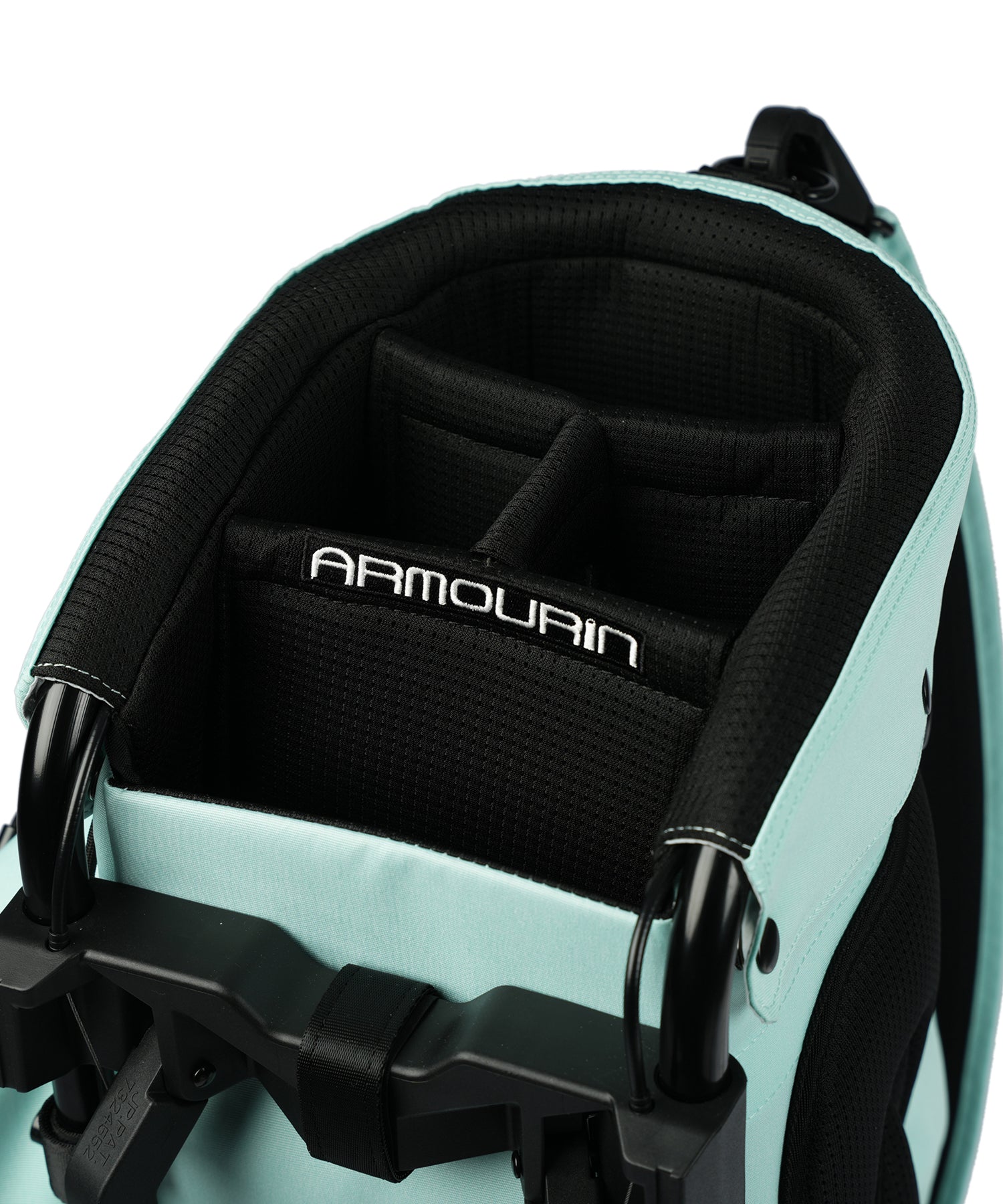 [ARMOURIN アーマーイン] ゴルフ キャディバッグ ブラックフレーム スタンド式 スタンダードモデル 9.0型 2026年最新 マグネットポケットモデル AFOシステム搭載 軽量