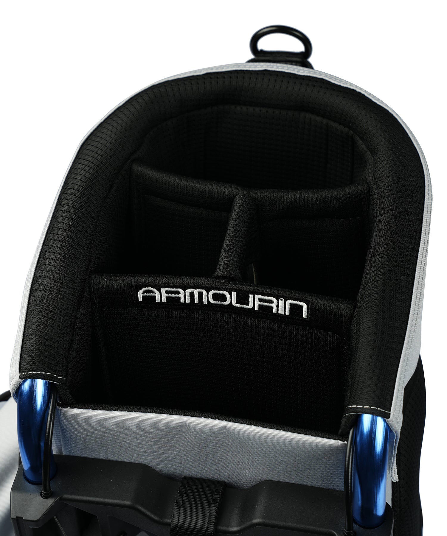 [ARMOURIN アーマーイン] ゴルフ キャディバッグ ブルーフレーム スタンド式 スタンダードモデル 9.0型 2026年最新 マグネットポケットモデル AFOシステム搭載 軽量