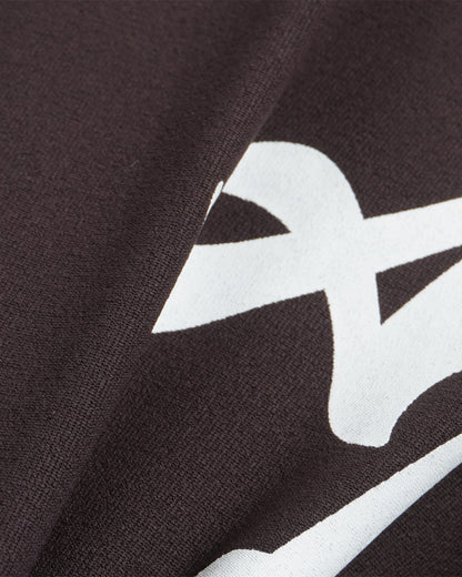 [ARMOURIN アーマーイン] メンズ Tシャツ 長袖 モックネック ルーズフィット バックプリント 袖プリント 日本製