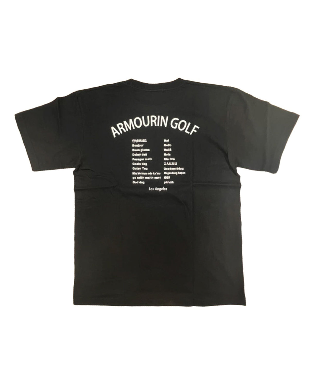 [ARMOURIN アーマーイン] メンズ ゴルフ Tシャツ ワールド デザイン バックプリント 半袖 日本製