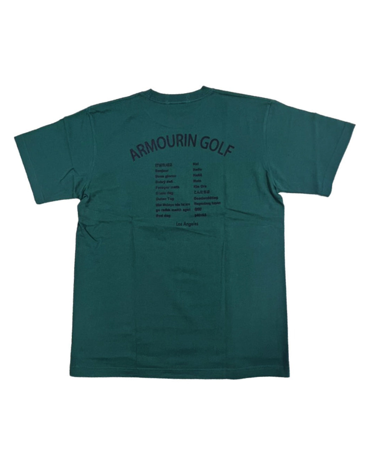 [ARMOURIN アーマーイン] メンズ ゴルフ Tシャツ ワールド デザイン バックプリント 半袖 日本製
