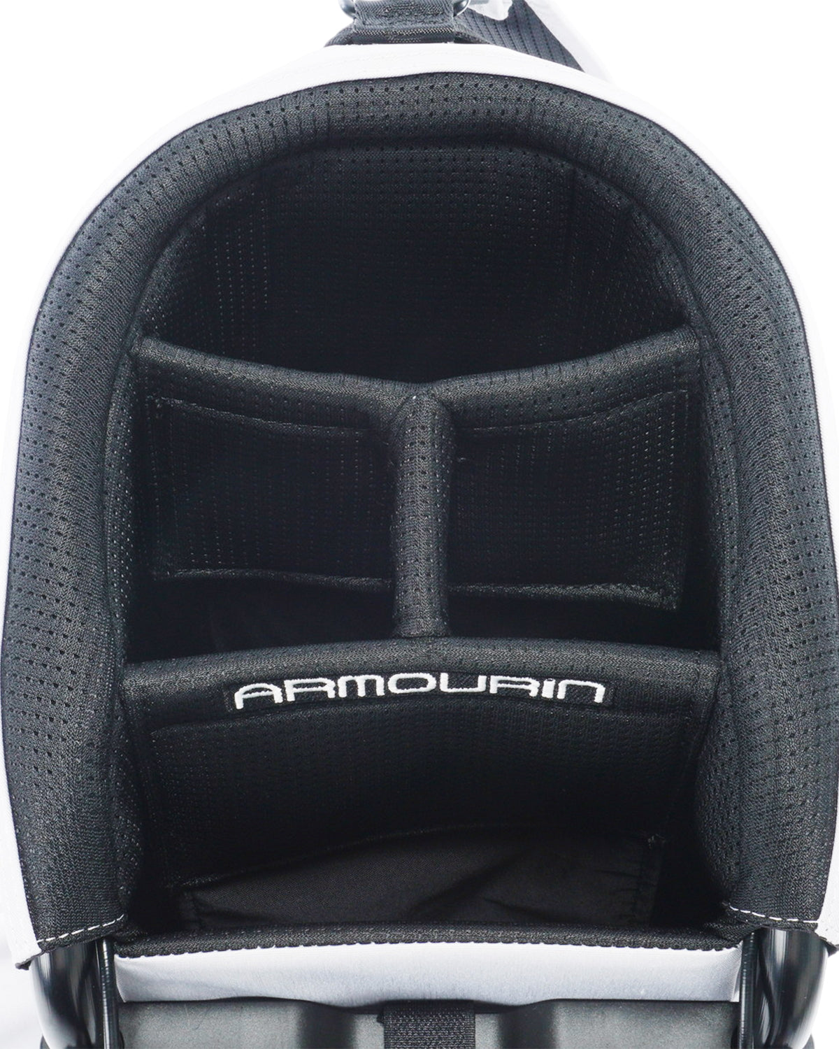 [ARMOURIN アーマーイン] ゴルフ キャディバッグ ブラックフレーム スタンド式 プロモデル 9.0型 2025年最新 アップグレードモデル AFOシステム搭載 軽量