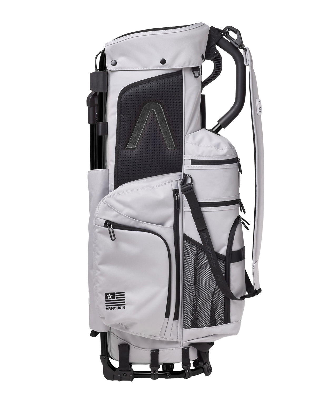 ゴルフスタンドバッグ アーマーインARMORIN　ブラック2024パイプフレーム ARMOURIN アーマーイン] ゴルフ キャディバッグ ブラックフレーム