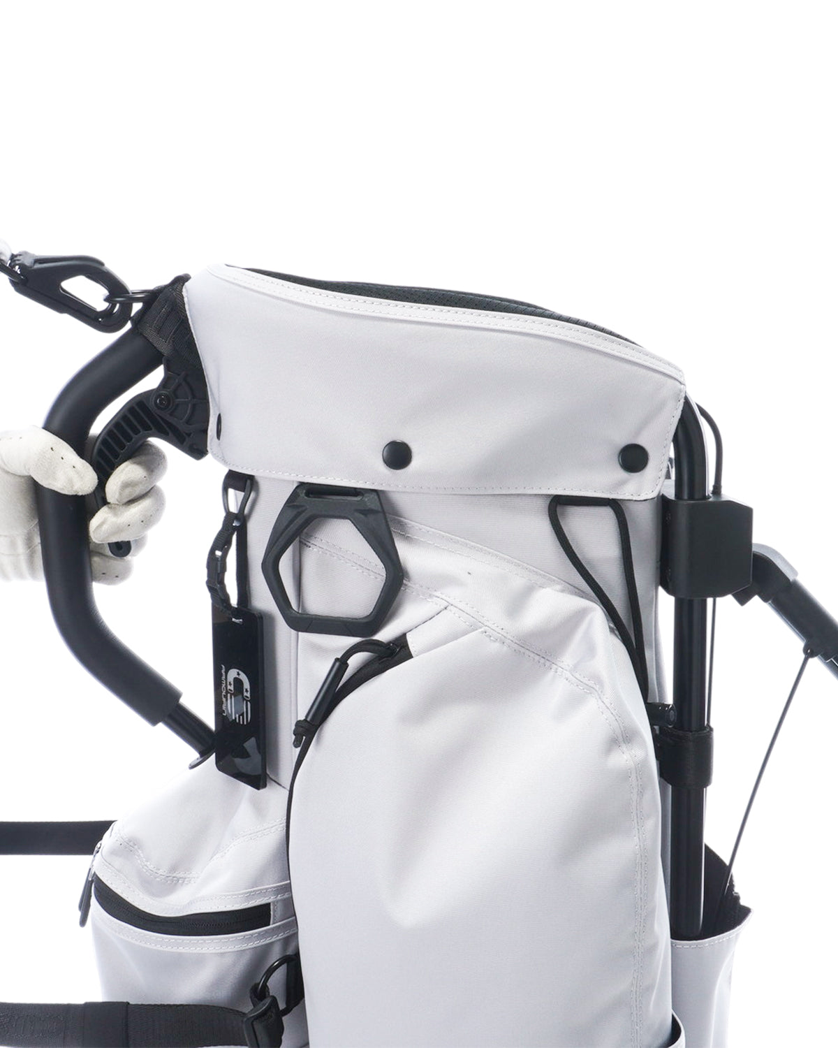 UNDER ARMOUR キャディバッグ ホワイト　グレーカーボン調 UNDER ARMOUR キャディバッグ ホワイト グレーカーボン調 UNDER ARMOUR