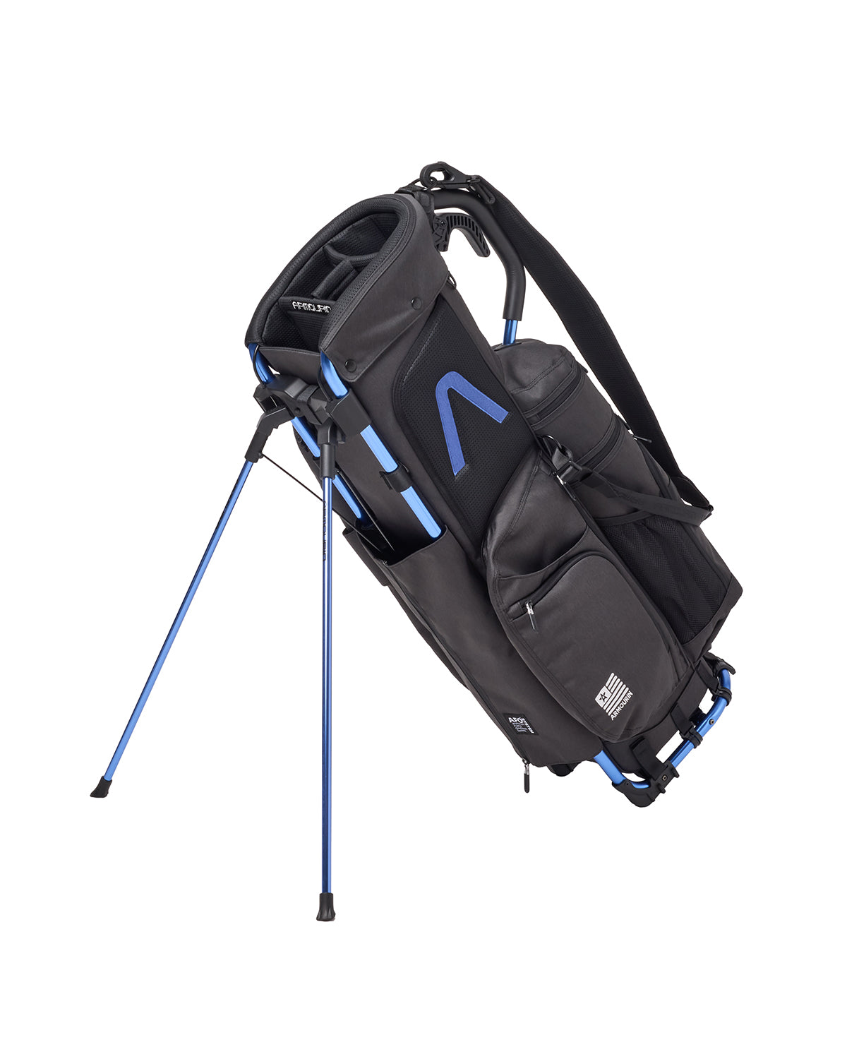 ARMOURIN Golf Caddy Bag, Blue Frame, Stand Type, Professional
