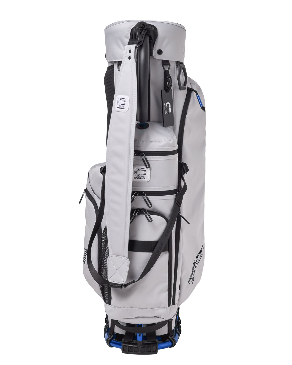 ARMOURIN Golf Caddy Bag, Blue Frame, Stand Type, Professional