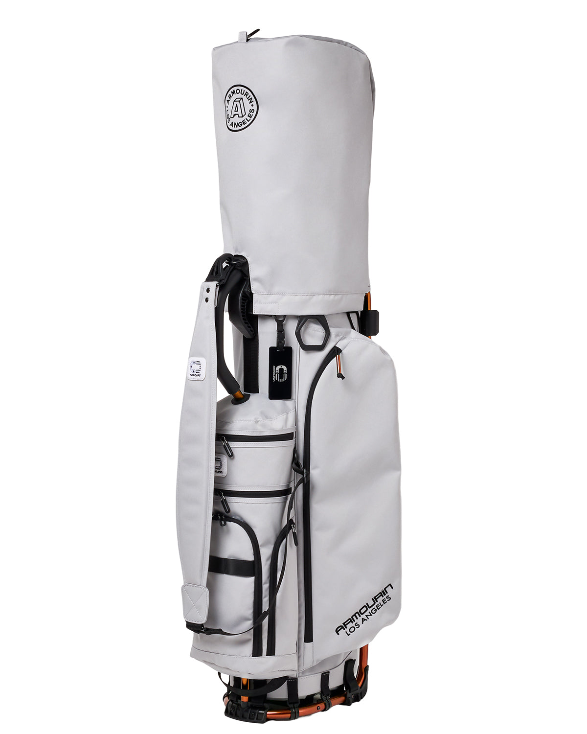 ARMOURIN Golf Caddy Bag, Orange Frame, Stand Type, Professional