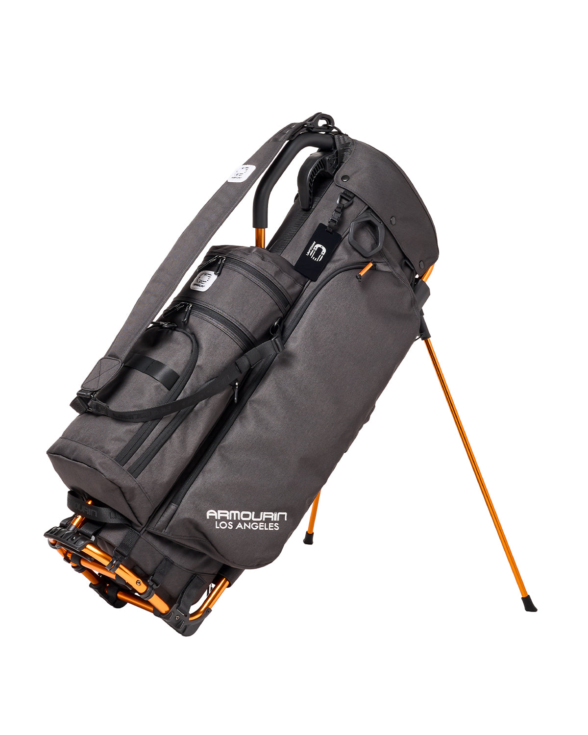 NEW BALANCE スタンド式キャディバッグ 黒/オレンジ NEW BALANCE スタンド式キャディバッグ 黒/オレンジ NEW BALANCE