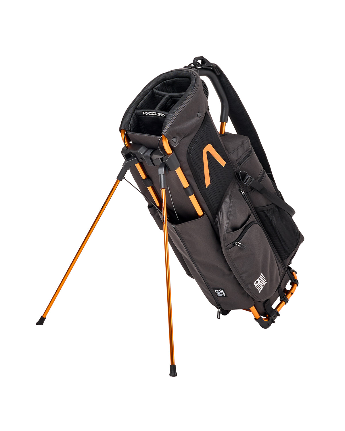 ARMOURIN アーマーイン] ゴルフ キャディバッグ オレンジフレーム