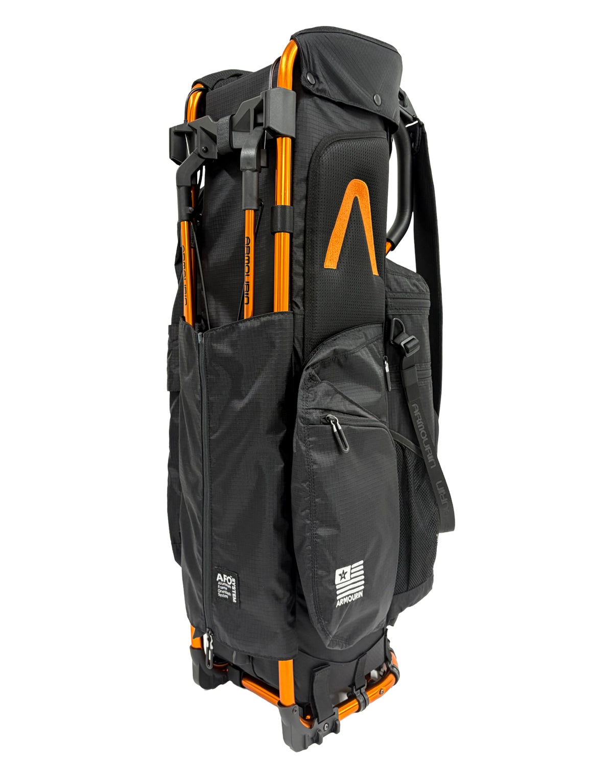 ARMOURIN アーマーイン] ゴルフ キャディバッグ オレンジフレーム プロ
