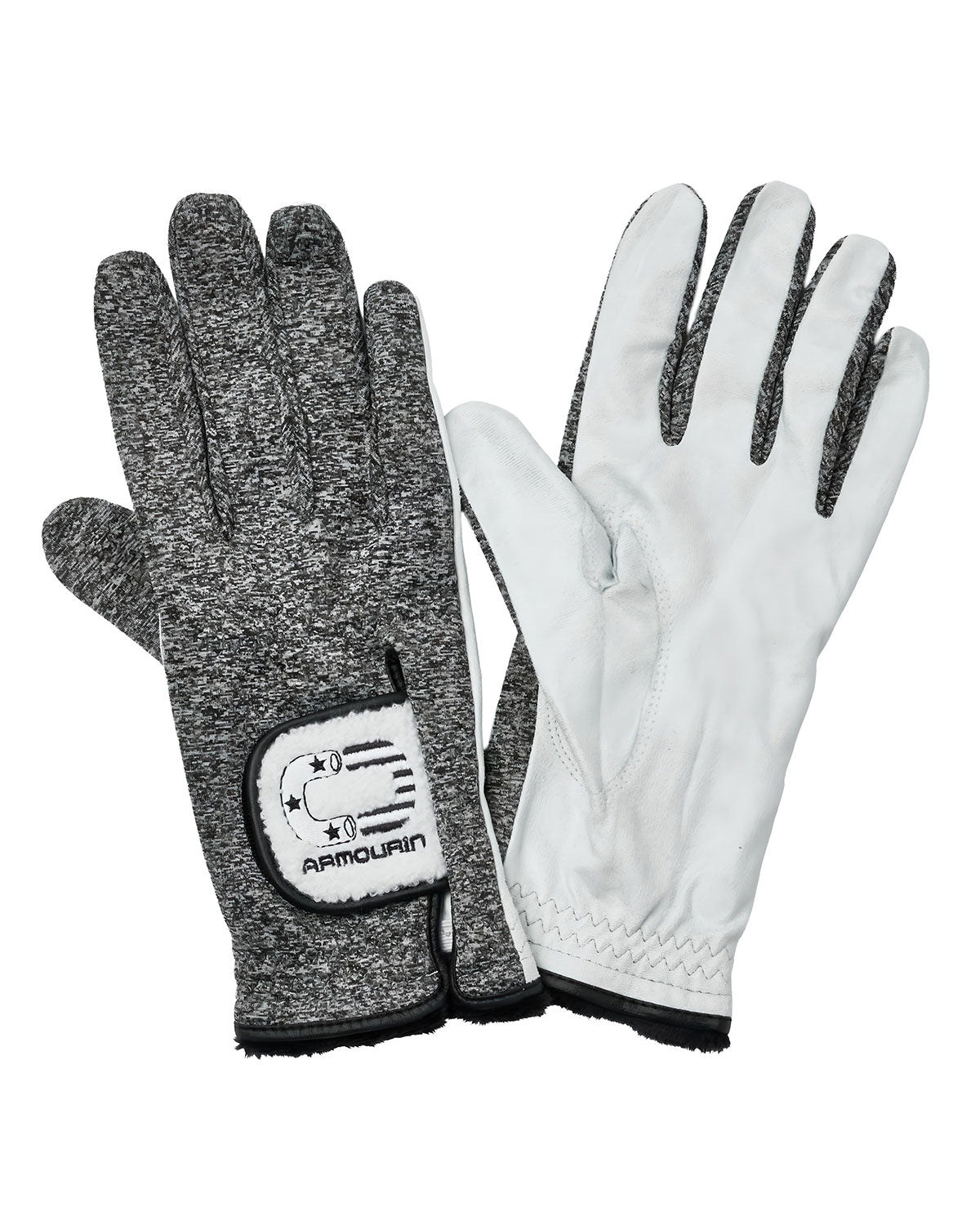 [ARMOURIN アーマーイン] メンズ 防寒 ゴルフグローブ 両手用 冬用 裏起毛 保温 グリップ力 ウォームグローブ