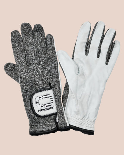 [ARMOURIN アーマーイン] メンズ 防寒 ゴルフグローブ 両手用 冬用 裏起毛 保温 グリップ力 ウォームグローブ