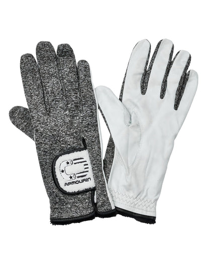 [ARMOURIN アーマーイン] レディース 防寒 ゴルフグローブ 両手用 冬用 裏起毛 保温 グリップ力 ウォームグローブ