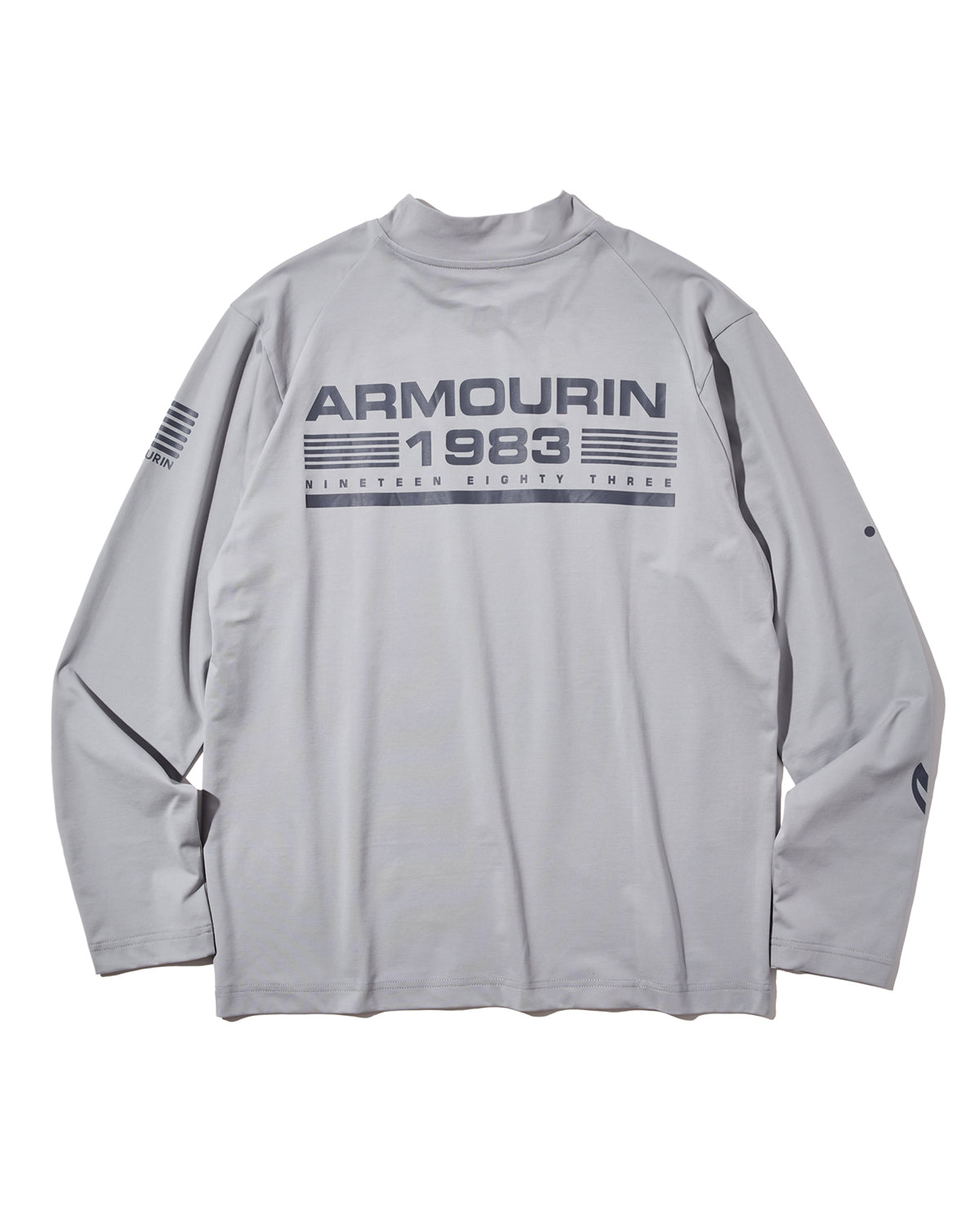 [ARMOURIN アーマーイン] メンズ ゴルフ モックネック シャツ 長袖 Primeflex 吸湿速乾 UVカット ストレッチ インナー 日本製生地