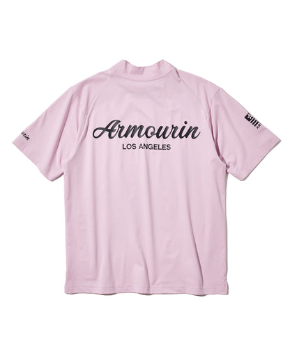 [ARMOURIN アーマーイン] メンズ ゴルフ モックネック シャツ Primeflex 吸湿速乾 UVカット ストレッチ スプリットラグラン 日本製生地