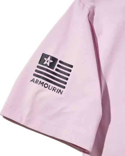 [ARMOURIN アーマーイン] メンズ ゴルフ モックネック シャツ Primeflex 吸湿速乾 UVカット ストレッチ スプリットラグラン 日本製生地