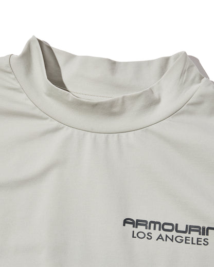[ARMOURIN アーマーイン] メンズ ゴルフ モックネック シャツ Primeflex 吸湿速乾 UVカット ストレッチ スプリットラグラン 日本製生地