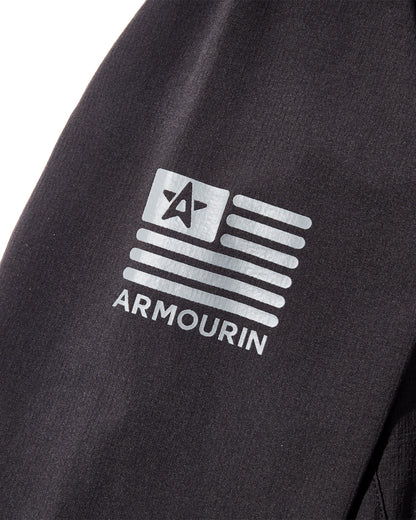 [ARMOURIN アーマーイン] メンズ ゴルフ ブルゾン スタンドカラー 撥水 ストレッチ 耐久 軽量 ウォッシャブル 日本製生地