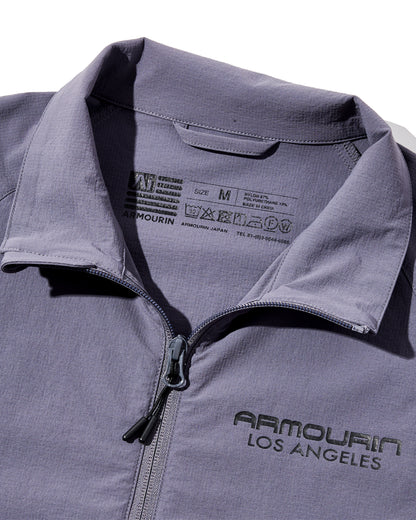 [ARMOURIN アーマーイン] メンズ ゴルフ ブルゾン スタンドカラー 撥水 ストレッチ 耐久 軽量 ウォッシャブル 日本製生地