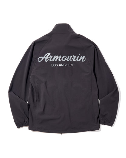 [ARMOURIN アーマーイン] メンズ ゴルフ ブルゾン スタンドカラー 撥水 ストレッチ 耐久 軽量 ウォッシャブル 日本製生地