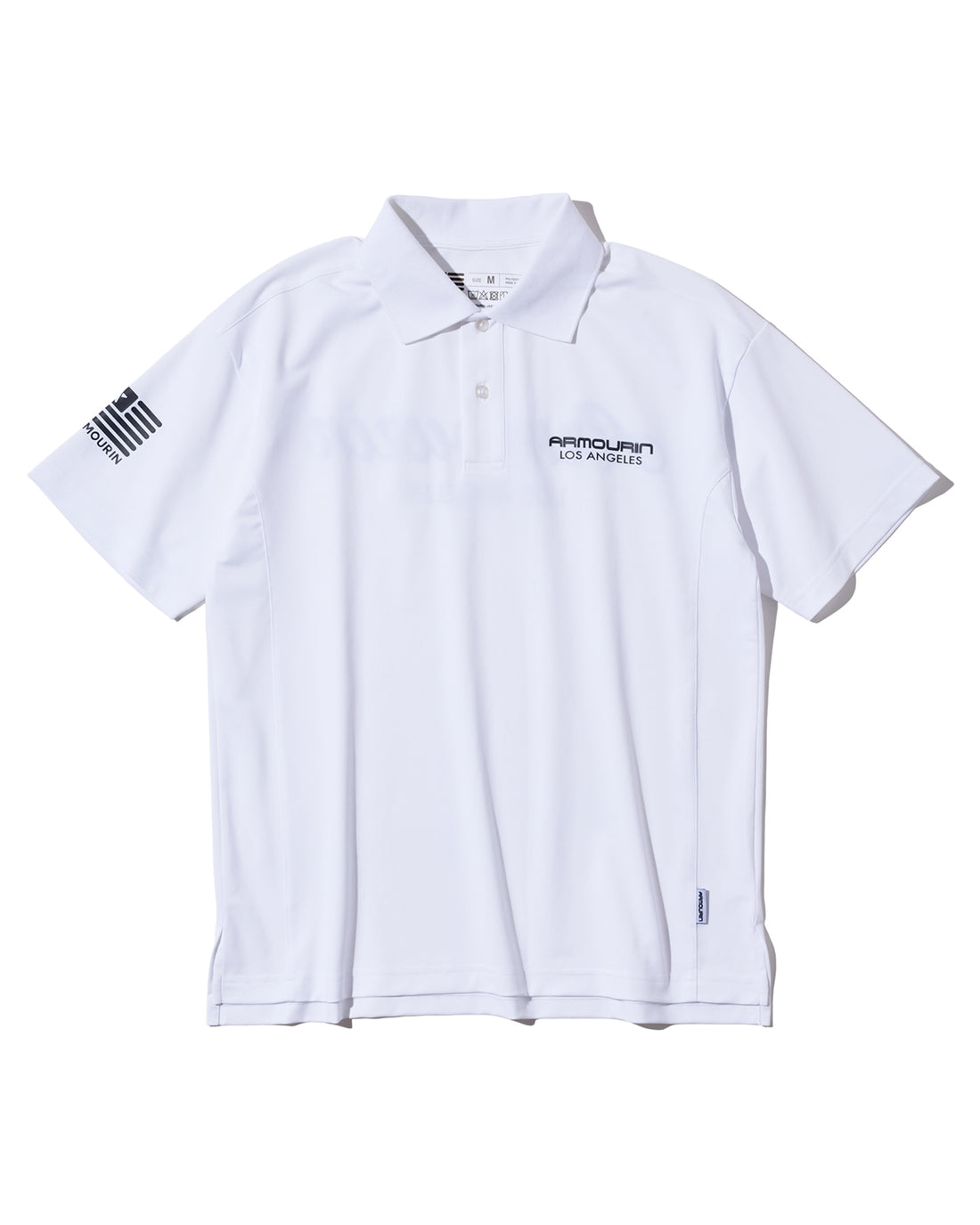 [ARMOURIN アーマーイン] メンズ ゴルフ ポロシャツ 吸湿速乾 UVカット ストレッチ スプリットラグラン 脇パネル 日本製生地