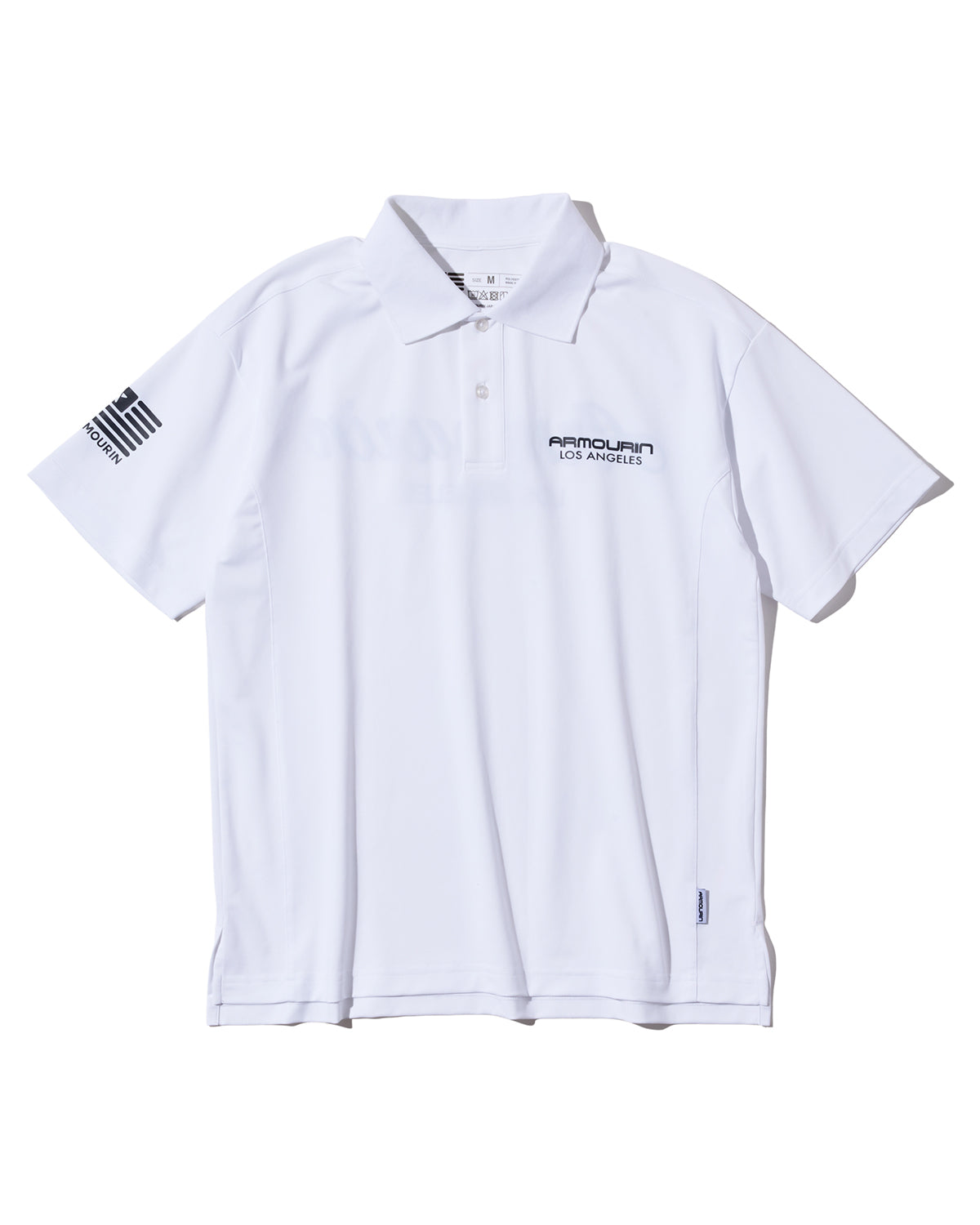 [ARMOURIN アーマーイン] メンズ ゴルフ ポロシャツ 吸湿速乾 UVカット ストレッチ スプリットラグラン 脇パネル 日本製生地