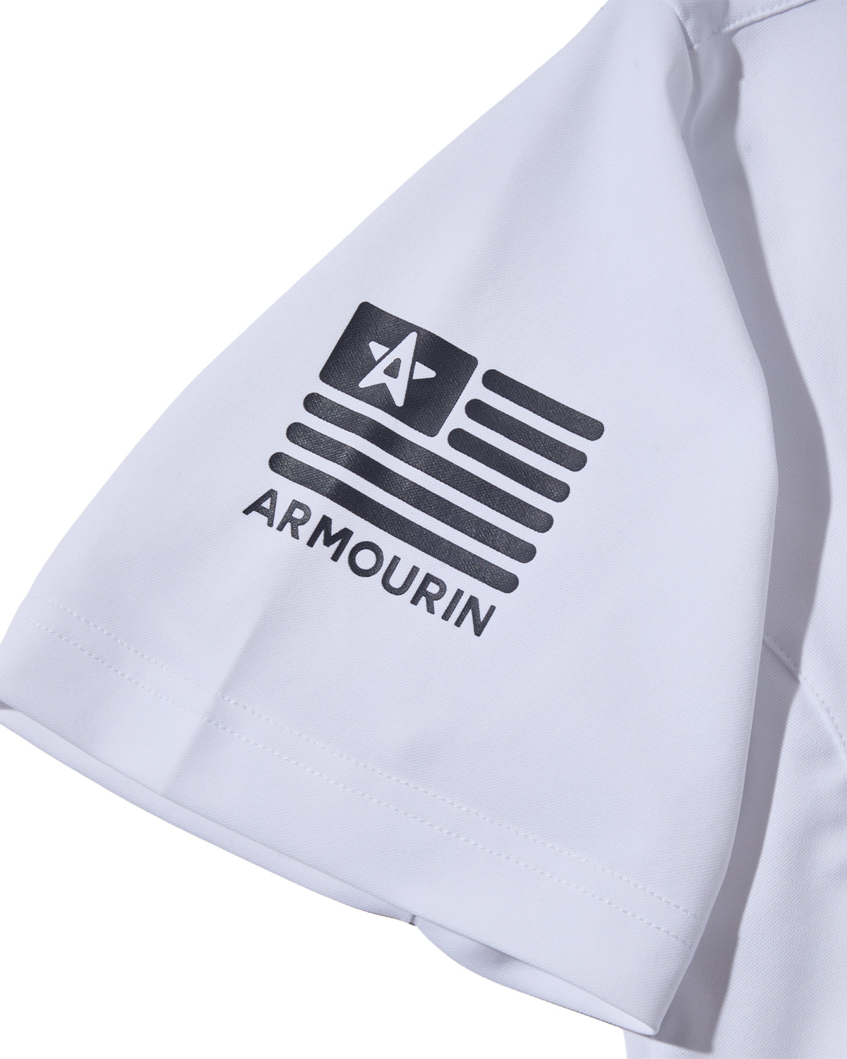 [ARMOURIN アーマーイン] メンズ ゴルフ ポロシャツ 吸湿速乾 UVカット ストレッチ スプリットラグラン 脇パネル 日本製生地
