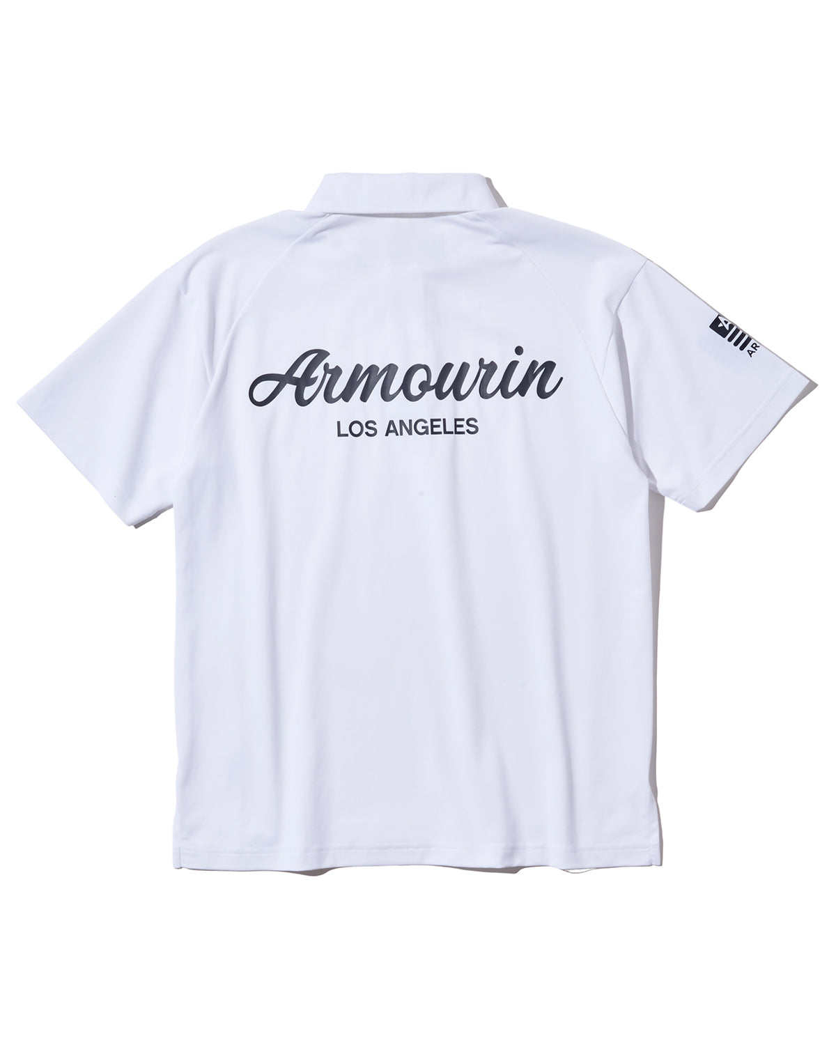 [ARMOURIN アーマーイン] メンズ ゴルフ ポロシャツ 吸湿速乾 UVカット ストレッチ スプリットラグラン 脇パネル 日本製生地