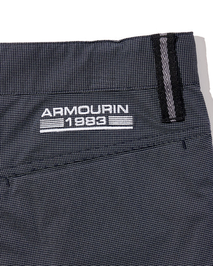 [ARMOURIN アーマーイン] メンズ ゴルフ ショートパンツ ピンチェック 接触冷感 防シワ ストレッチ 日本製生地