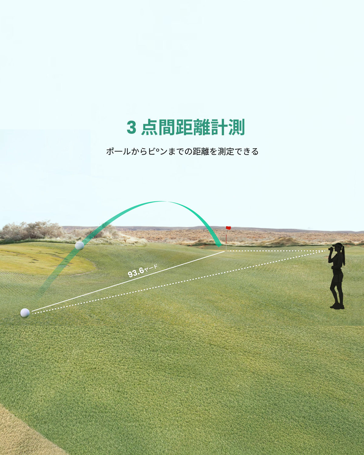 MILESEEY マイルシー] ゴルフ レーザー距離計 iONME2 0.1秒高速測定