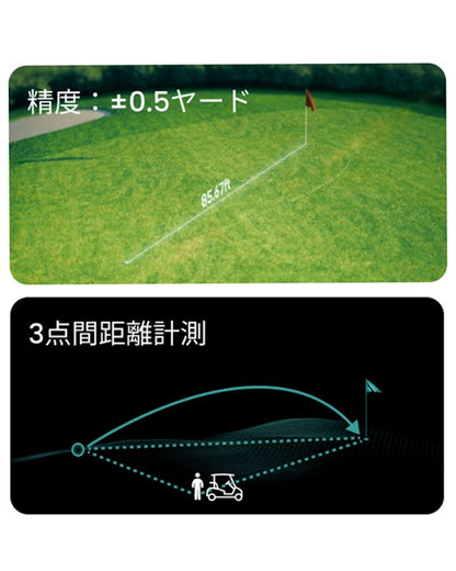 [MILESEEY マイルシー] ゴルフ レーザー距離計 0.1秒高速測定 OLEDディスプレイ スロープ機能 競技対応 IP65防水 軽量 2025年モデル