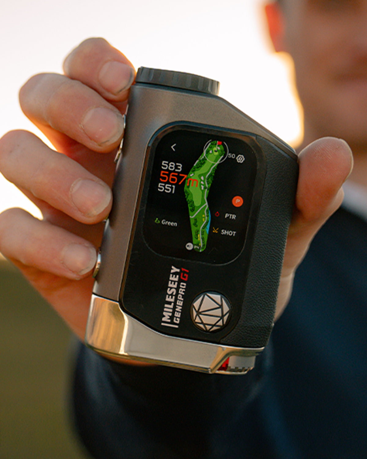 [MILESEEY マイルシー] GPS搭載 レーザー距離計 GENE PRO G1 AMOLEDタッチスクリーン 0.1秒高速測定 スロープ機能 競技対応 ハイブリッドモデル 2025年モデル