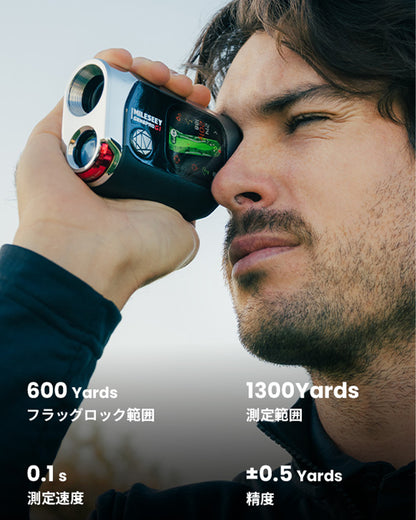 [MILESEEY マイルシー] GPS搭載 レーザー距離計 GENE PRO G1 AMOLEDタッチスクリーン 0.1秒高速測定 スロープ機能 競技対応 ハイブリッドモデル 2025年モデル